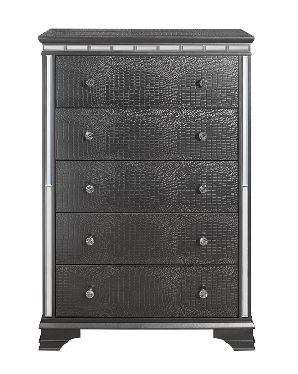 Global Furniture USA Penelope Metallic Grey Chest