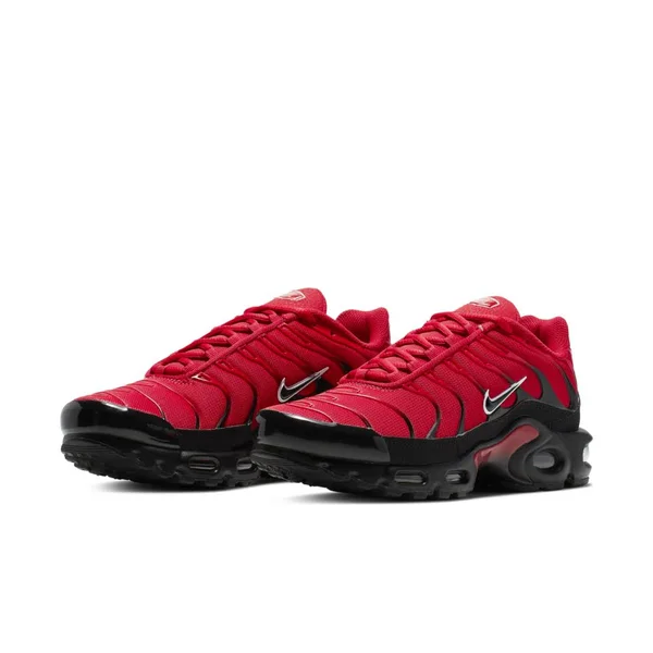 Nike Mens Air Max Plus - Running Shoes University Red/Black/White Size 07.5