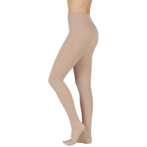 Juzo Soft 30-40 mmHg Open Toe Pantyhose - Pink, IV, Short