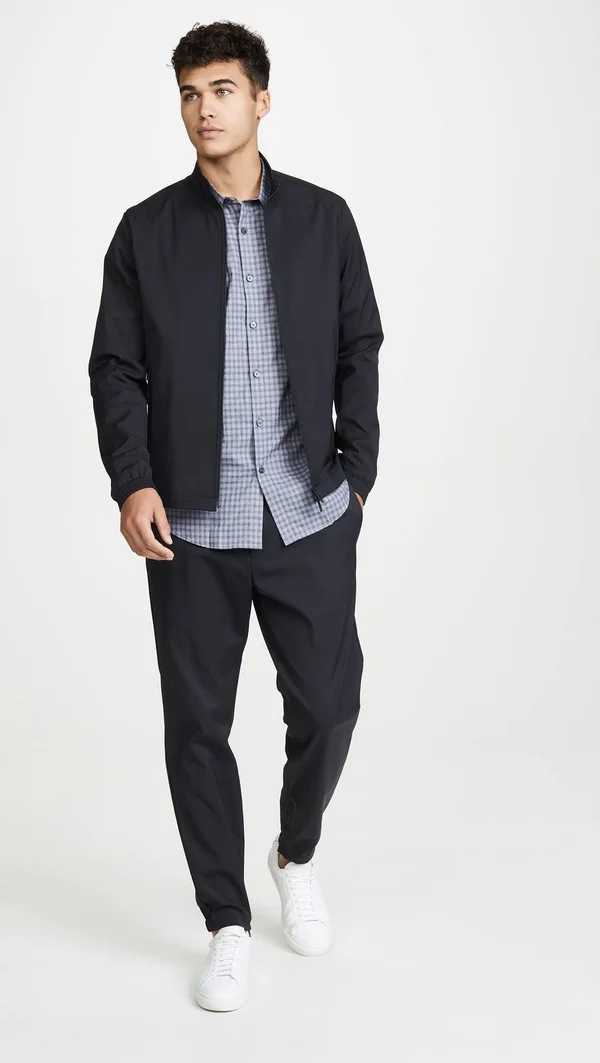 Theory Men's Terrance Neoteric Regular Fit Pants - Black - Size Large