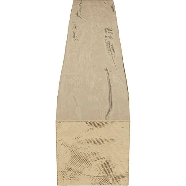 Ekena Millwork MANURW08X10X48PP 8x22H x 10x22D x 48x22W Riverwood Faux Wood Fireplace Mantel - Natural Pine