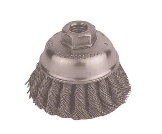 Radnor 6x22 x 5/8x22 - 11x22 Carbon Steel Knot Wire Cup Brush