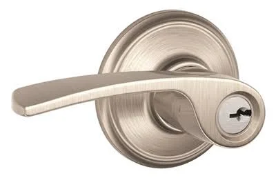 Schlage Residential F51A Mer 619 F51A Merano Keyed Entry Lever Lock