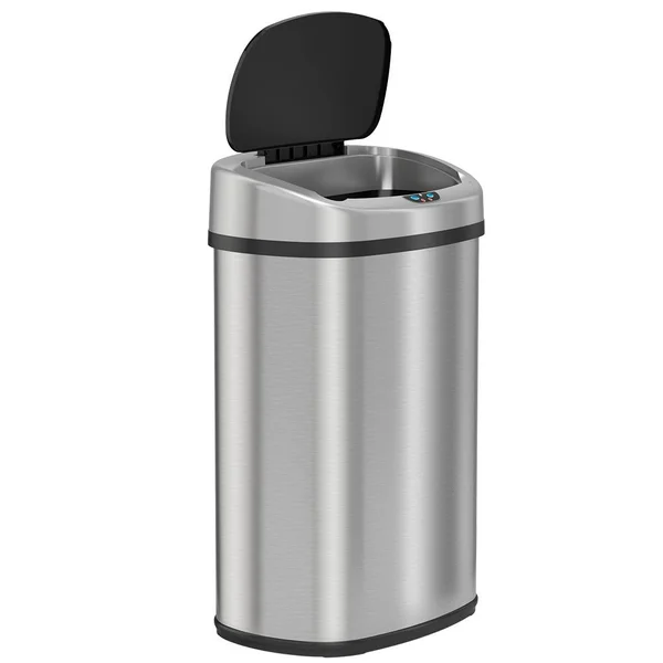 SensorCan Battery-Free 13 Gal Automatic Sensor Kitchen Trash Can with Adapter