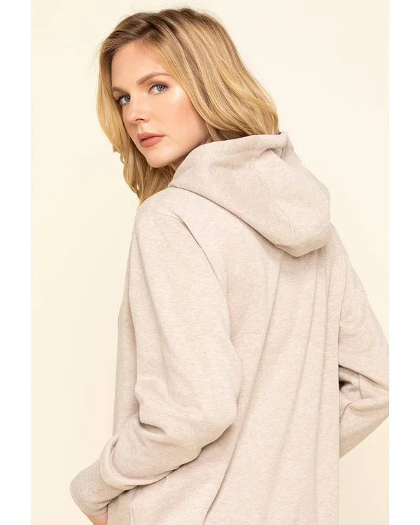Ariat Women's Oatmeal Heather R.E.A.L. Varsity Logo Sweatshirt