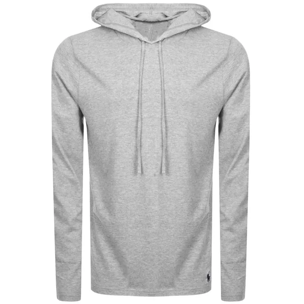 Ralph Lauren Long Sleeved Hooded T Shirt Grey