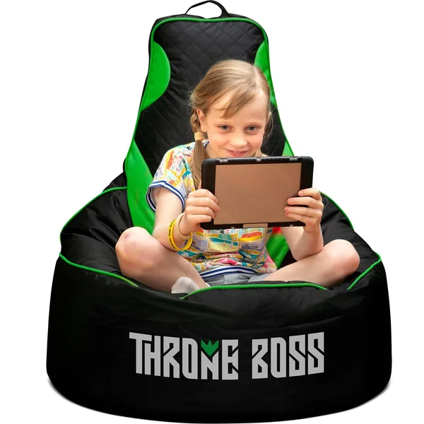 Boss Gaming Bean Bag Chair - JNR (Child), Green