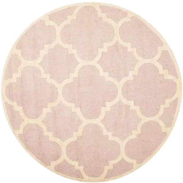 Safavieh Cambridge Light Pink & Ivory 5& x 8& Rug
