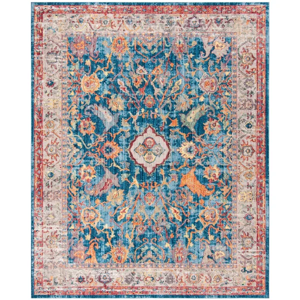Safavieh 2&-3x22 x 12& Bristol BTL361C Blue - Light Grey Rug