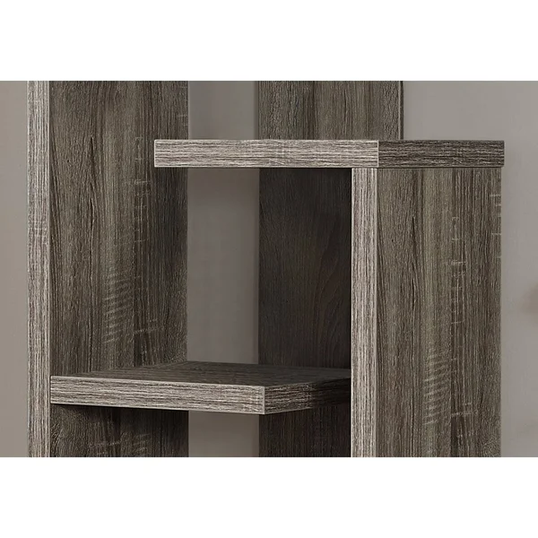 Monarch 2467 Dark Taupe Accent Display Unit 48nch Bookcase - Grey