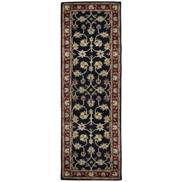 Sareena Black 3& x 5& Hand-Tufted Rug- SE1000