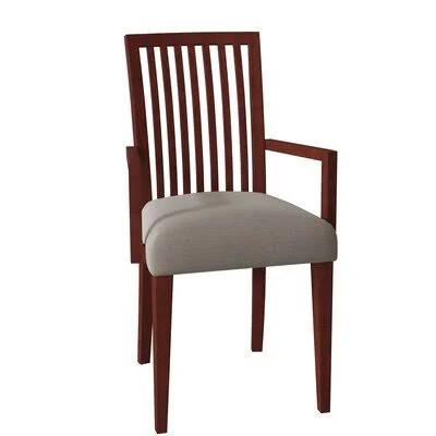 Skyline Solid Wood Dining Chair Saloom Furniture Body Fabric: Sunbrella Spectrum Dove, Frame Color: Java