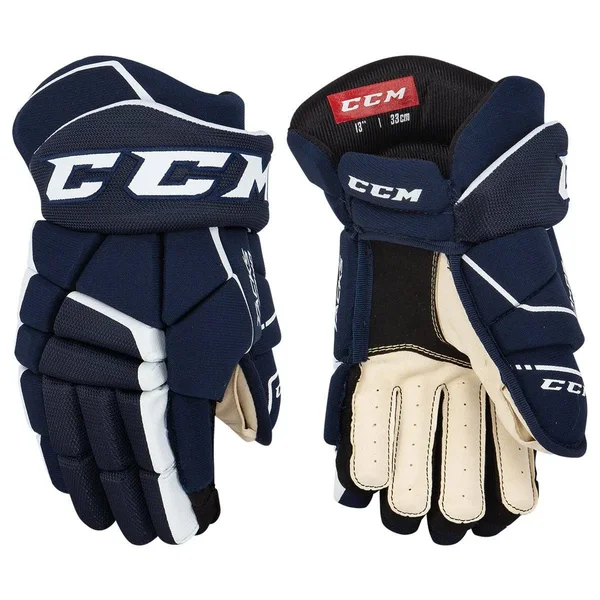 CCM Tacks 9040 Hockey Gloves - Senior - Navy/White - 14.0x22