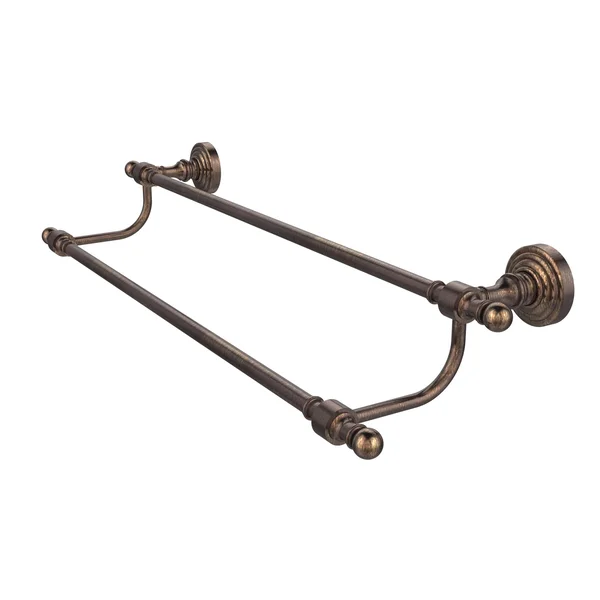 Allied Brass RW-72/36 Retro Wave Collection 36 inch Double Towel Bar - Venetian Bronze
