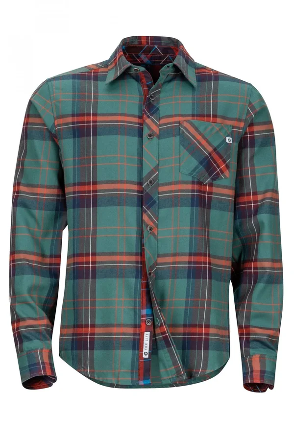 Marmot Men's Anderson Lightweight Flannel Mallard Green 2XL