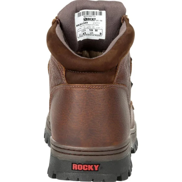 Rocky Men's Outback Plain Toe Gore-Tex Waterproof Outdoor Boot Rks0389, Brown