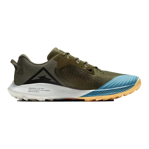Nike Air Zoom Terra Kiger 6 Trail Running Shoe - Men's Medium Olive/Black-Orange Trance - 11.5