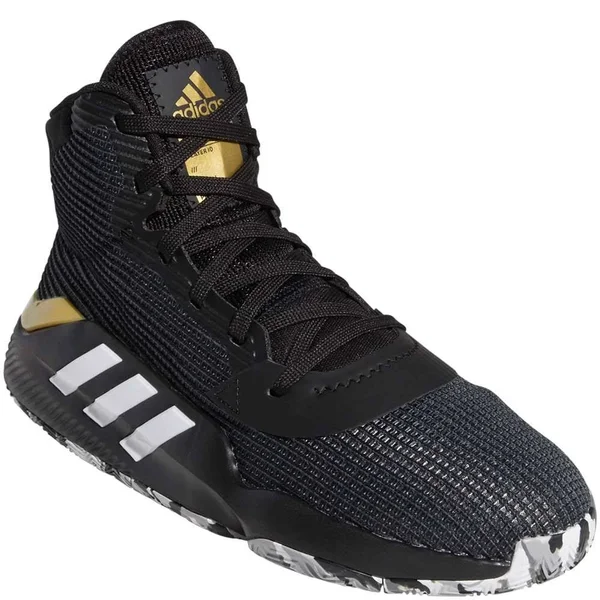 Adidas Pro Bounce 2019 Black/White/Grey Basketball Shoes 10.5