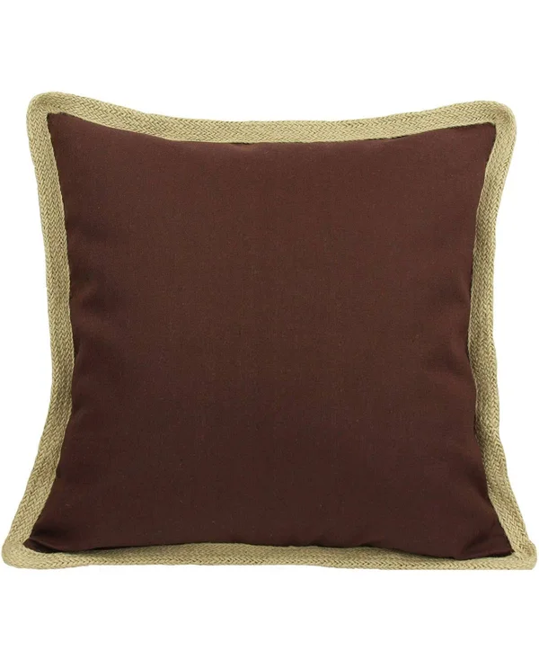 Xia Home Fashions Classic Jute 20x22 Decorative Pillow in Yellow