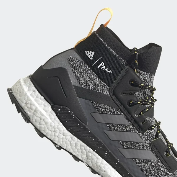 Adidas Terrex Free Hiker Parley Hiking Shoes - Men's - Core Black, White, Solar Gold - 8