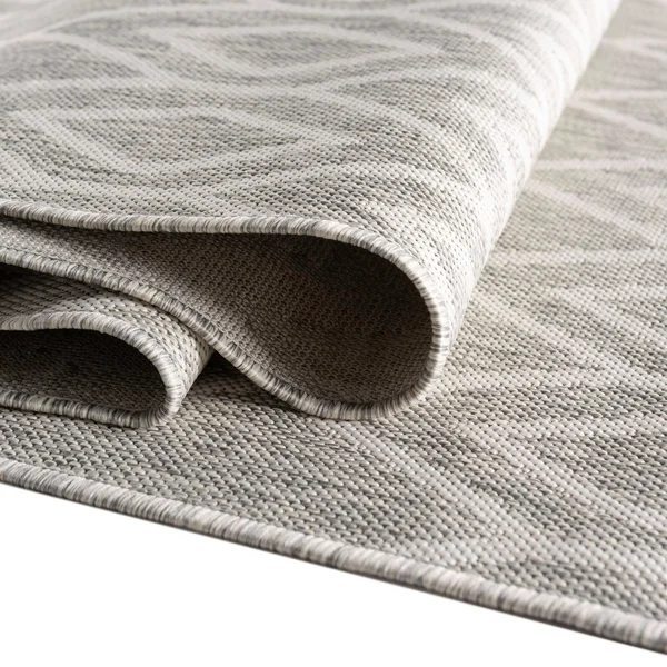 Jill Zarin Outdoor Turks and Caicos 7&10x22 x 10& Area Rug - Gray