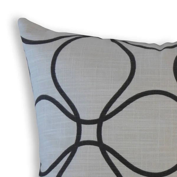 The Pillow Collection Lalage Geometric Decorative Throw Pillow - Navy - 18 x 18 - Square