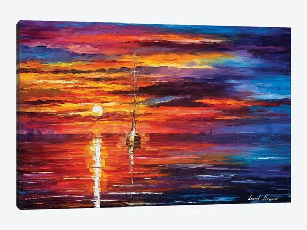 iCanvas Wall Art Leonid - Leonid Afremov Sky Glows Wrapped Canvas