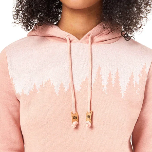 tentree Women's Juniper Hoodie (S Misty Rose Pink Heather)
