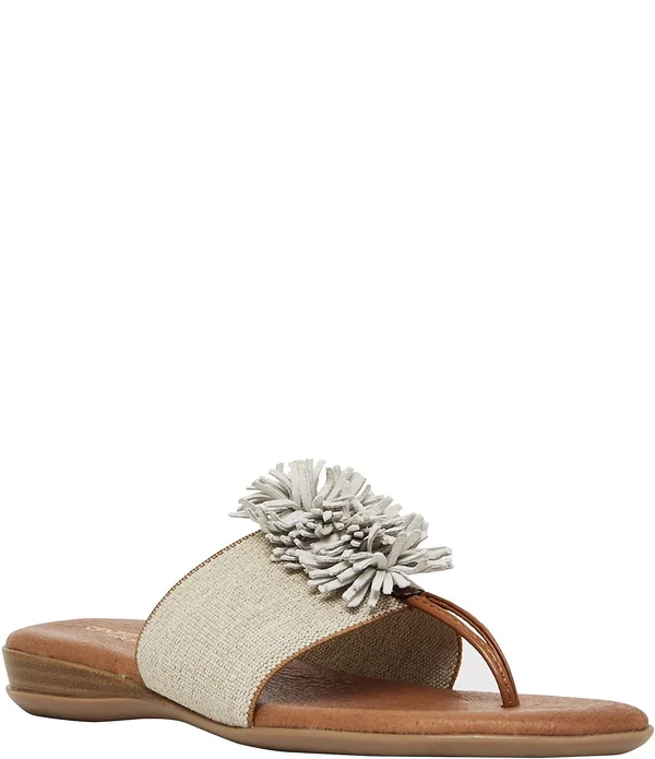 Andre Assous Novalee Women's Shoes Beige Linen : 7 M