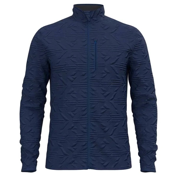Men's Odlo Corviglia Kinship Midlayer Zip Jacket - Size XX-Large - Blue