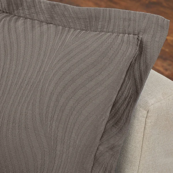Miranda Haus Laurence Cotton Jacquard Matelasse Bedspread Set - Grey - Twin