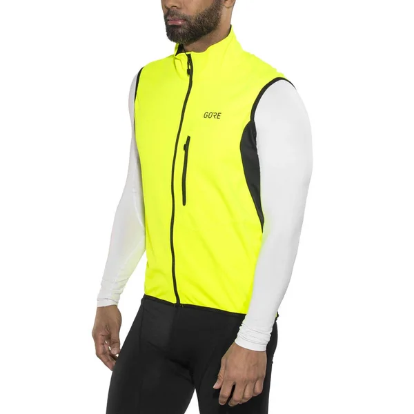 Gore Wear C3 Windstopper Vest - M - Neon Yellow-Black