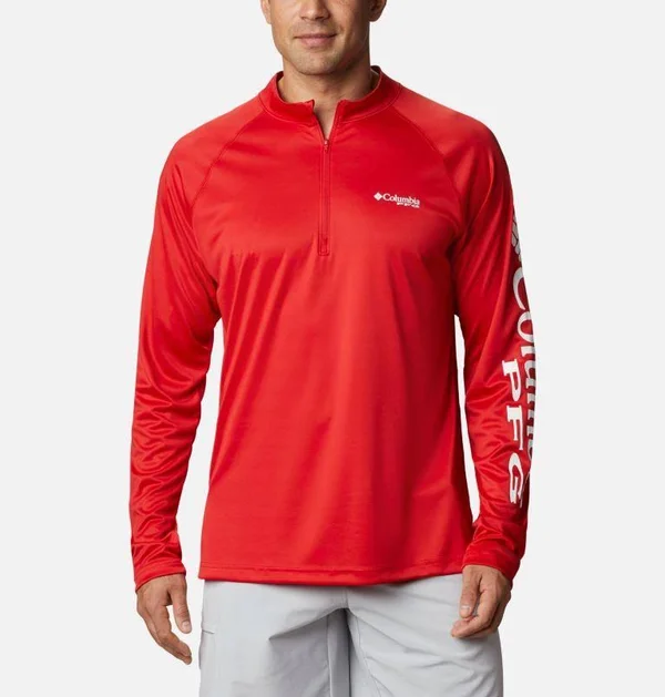 Columbia Men's Terminal Tackle 1/4 Zip Top - LT - White - Nightshade