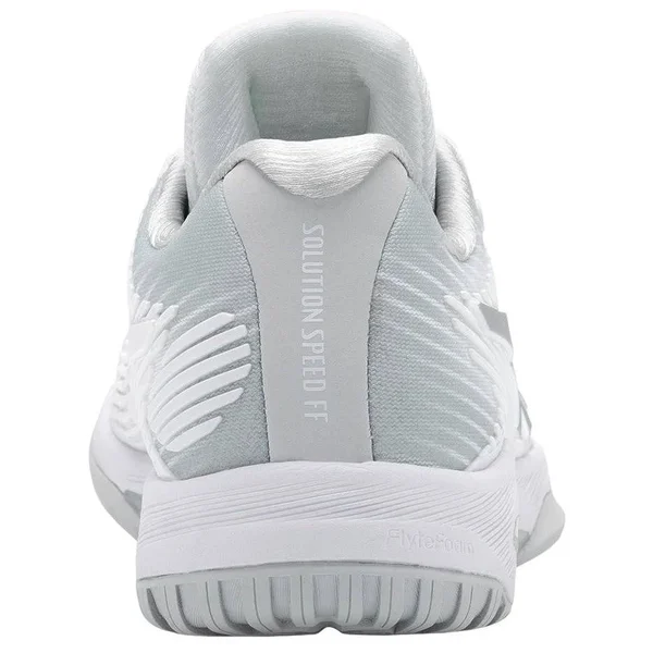 Asics Solution Speed FF (White/Silver) Women's Tennis Shoes