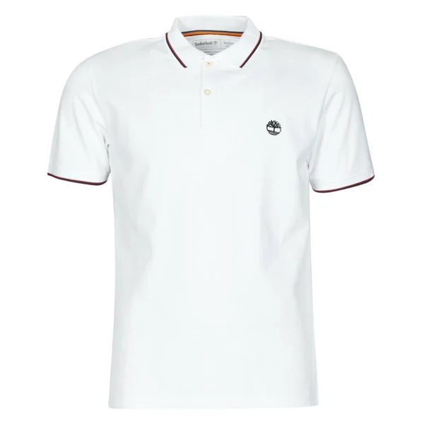 Timberland Tipped Short Sleeved Polo T Shirt White