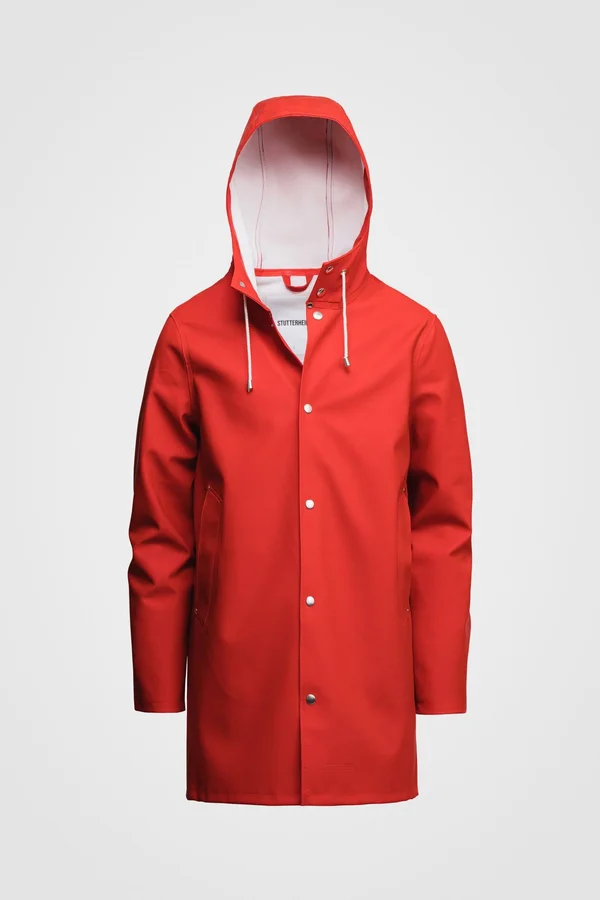 Stutterheim Raincoat Stockholm Red Xxs Unisex