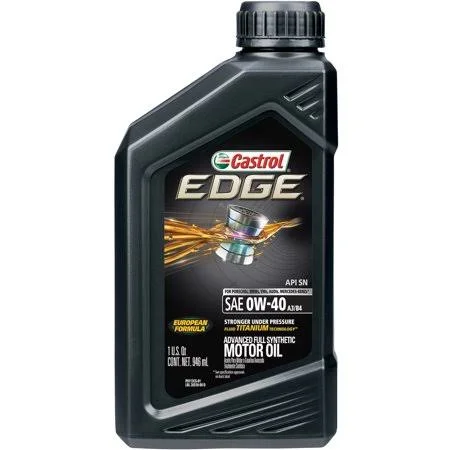 (6 Pack) Castrol Edge 0W-40 A3/B4 Advanced Full Synthetic Motor Oil, 1 qt