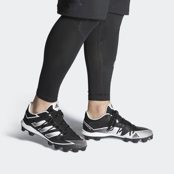 Adidas Men's Afterburner 7 MD Baseball Cleats, Black