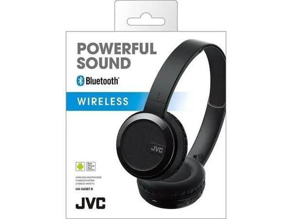 JVC Has40bt Black Foldable Bluetooth Headphone Original