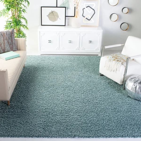 Safavieh Athens Shag Dark Grey Area Rug - 6& x 9&