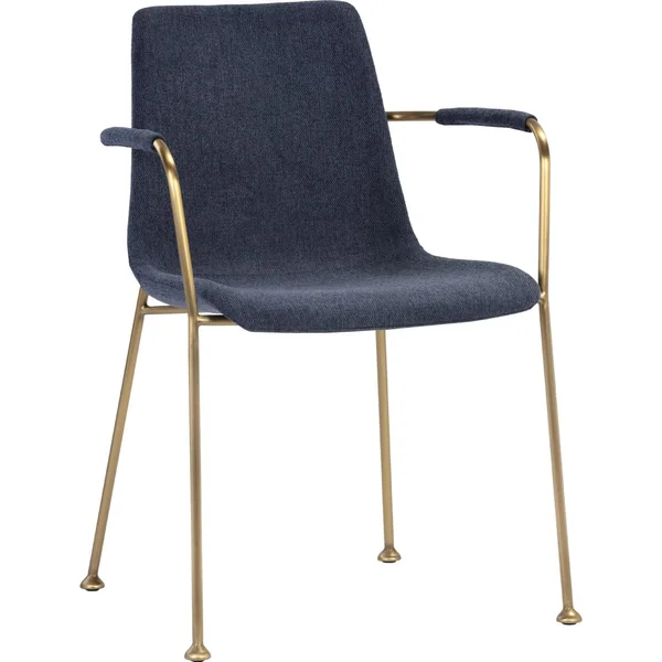 Sunpan Junction Hathaway Dining Armchair - Belfast Navy