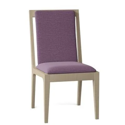 Papyrus Side Chair Maria Yee Elm Pumpernickel/Acadia Iris 36x22H x 18x22W x 24x22D