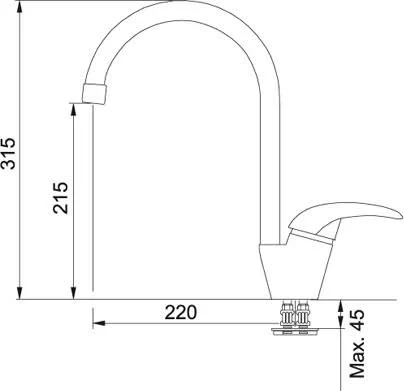 Franke Platino Chrome - Structure