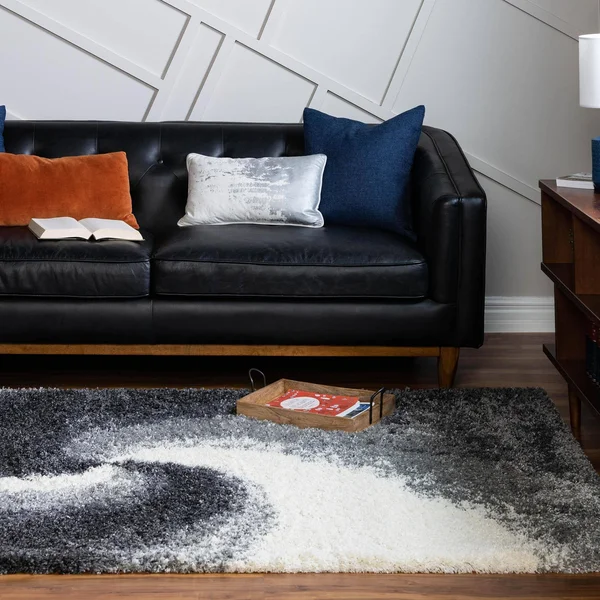 Soft Touch Shag Smoke Gray 7x10 Area Rug