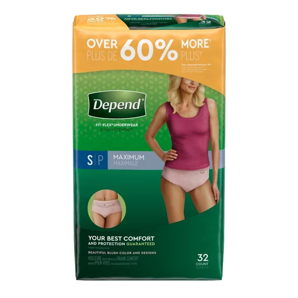 Depend Fit-Flex Maximum Absorbent Underwear - Small