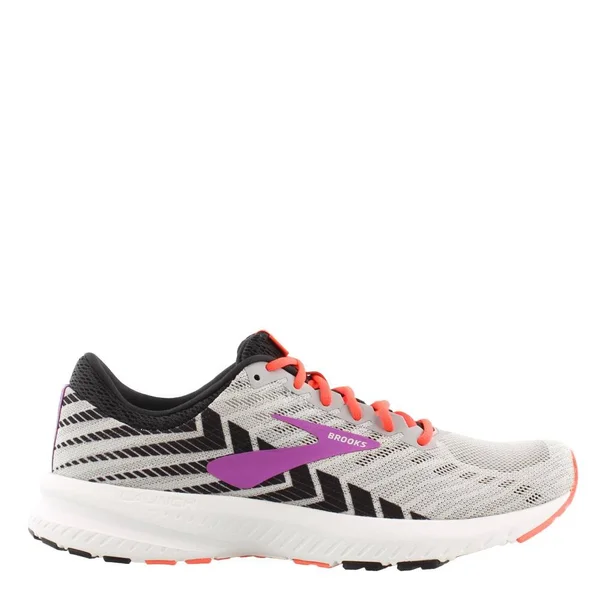 Brooks Launch 6 (Grey/Black/Purple) Women's Running Shoes