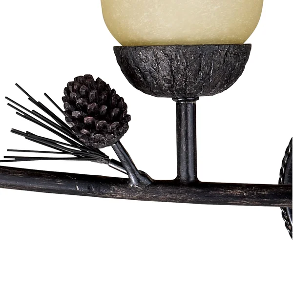 Vaxcel Sierra 4 Vanity Light - Black Walnut - W0270