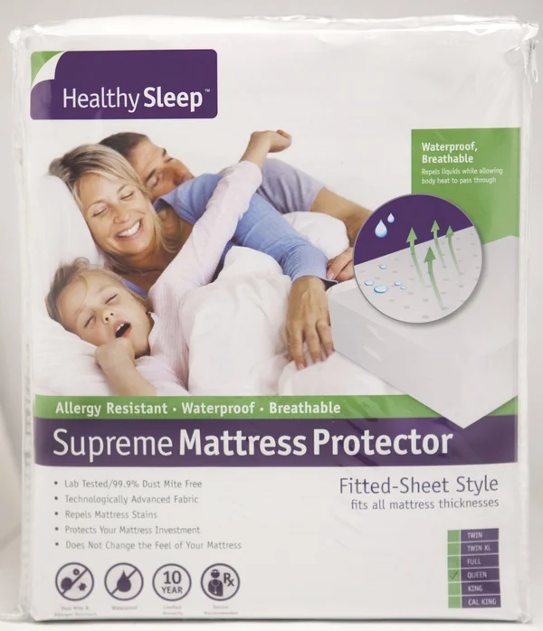 Healthy Sleep Supreme Full XL Size Mattress Protector by GBs, Waterproof, Cotton