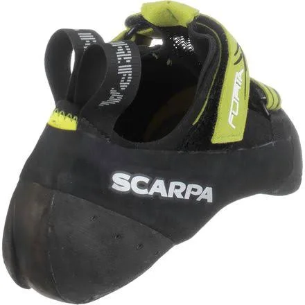 Scarpa Furia Climbing Shoe - 36.5 - Black - Lime