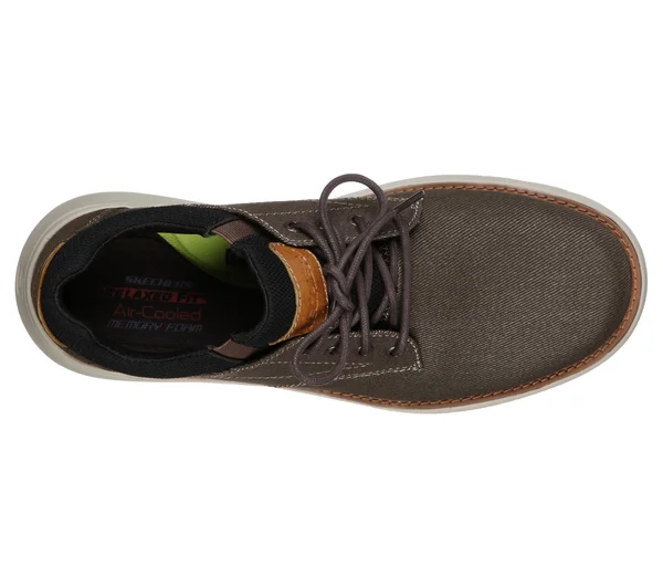 Skechers Men's Relaxed Fit: Doveno - Reson Shoes - Chocolate, 7.5